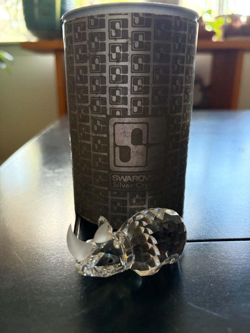 Swarovski crystal rhinoceros