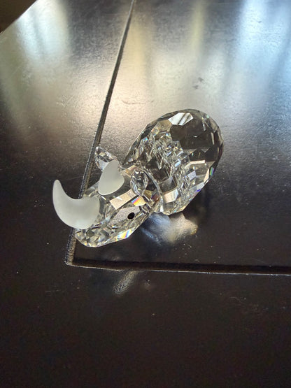 Swarovski crystal rhinoceros