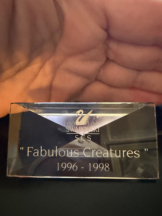 Swarovski crystal fabulous creatures plaque