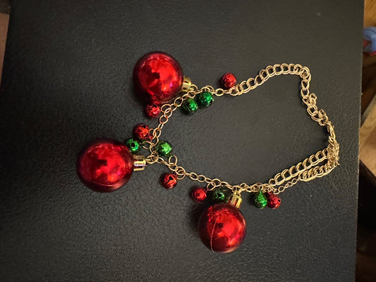 H-Christmas balls necklace