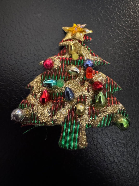 H-Christmas tree lightup pin