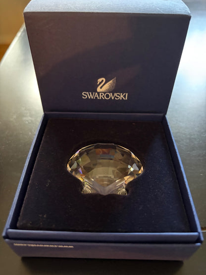 Swarovski crystal scallop shell