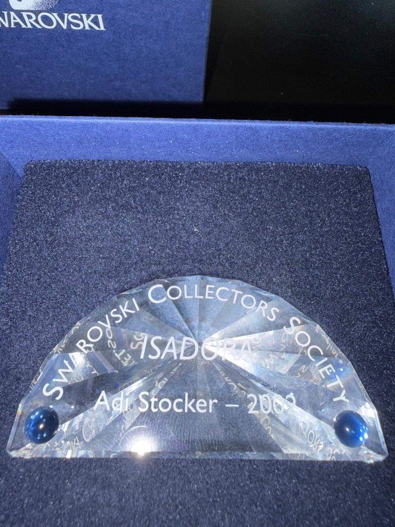 Swarovski crystal Isadora title plaque