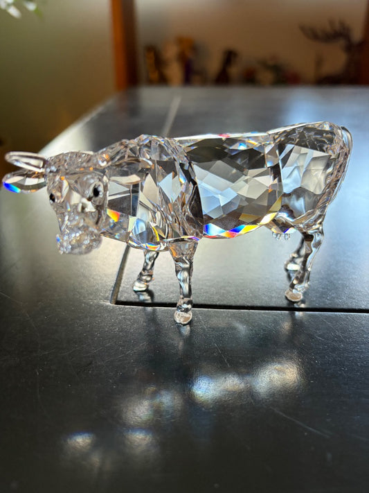 Swarovski crystal cow - very rare