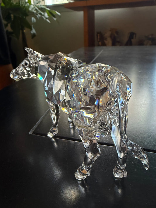 Swarovski crystal cow - very rare