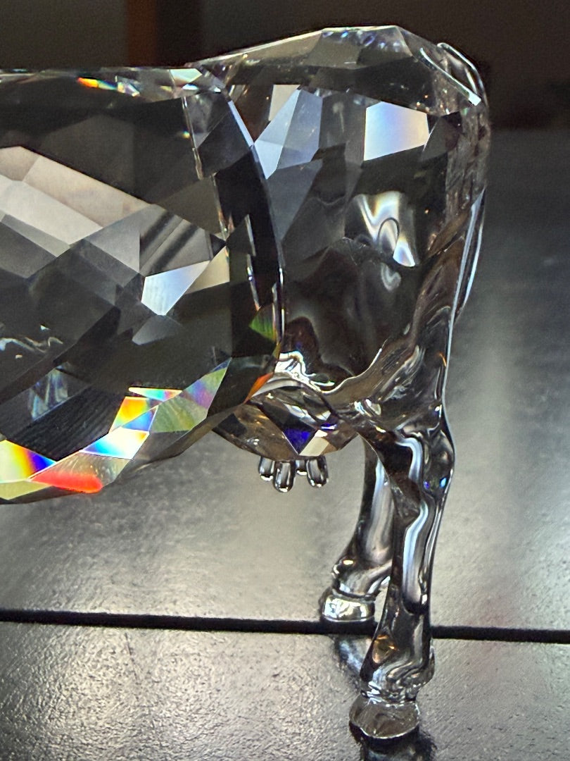 Swarovski crystal cow - very rare