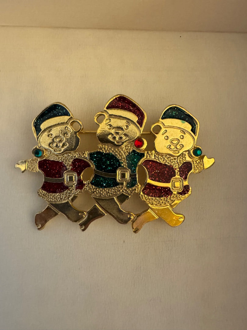 H-3bear Newpro brooch