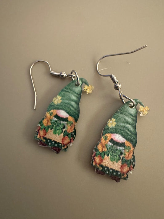 Gnome dangle earrings