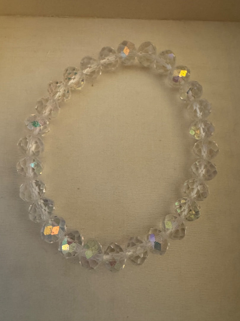Med AB bead stretchy bracelet