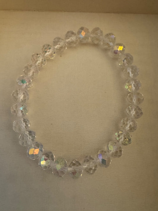 Med AB bead stretchy bracelet