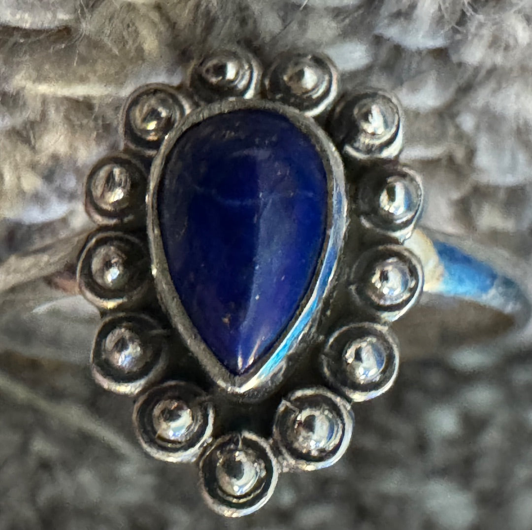 Blue lapis 925 ring 9+