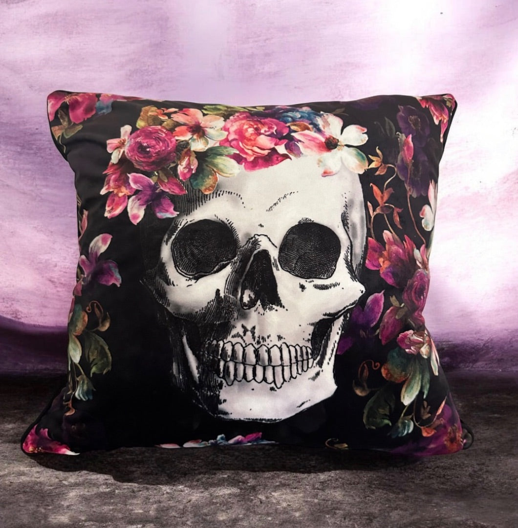 Cynthia Rowley Skull Pillow