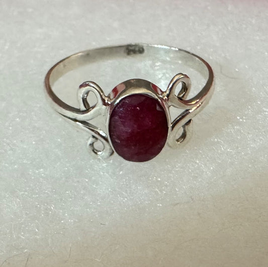 Ruby 925 ring 8