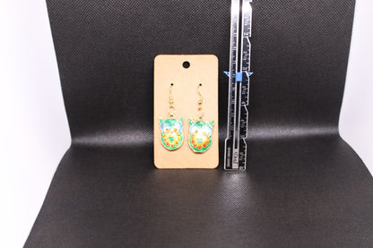Designs by Raven Colorful Owl Earrings