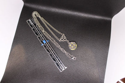 Silver and Green Designs by Raven Celtic Cross Necklace