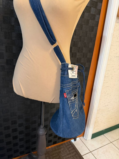 Denim Patchwork Handbags Handmade by Kelly Hand Bags, Small