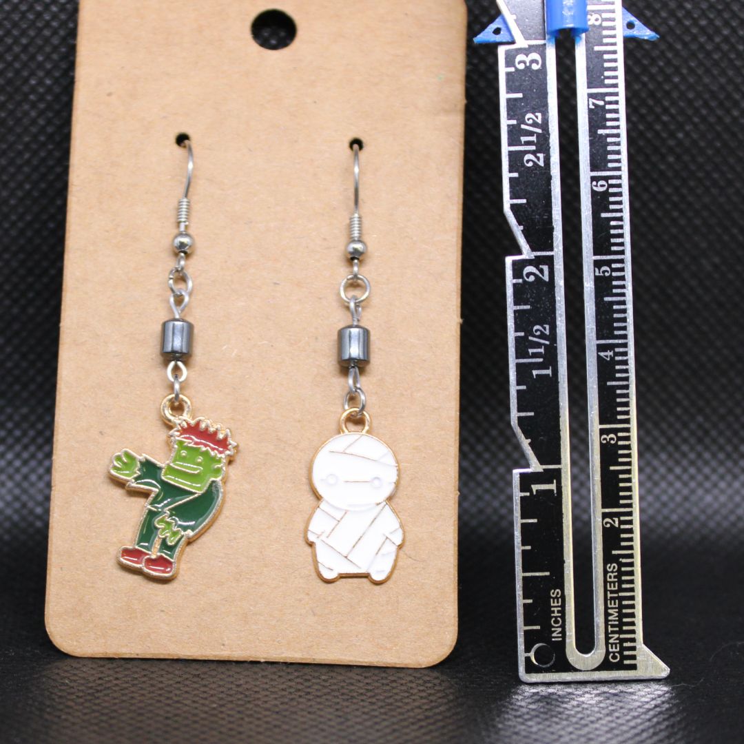 Designs by Raven Halloween Character Earrings