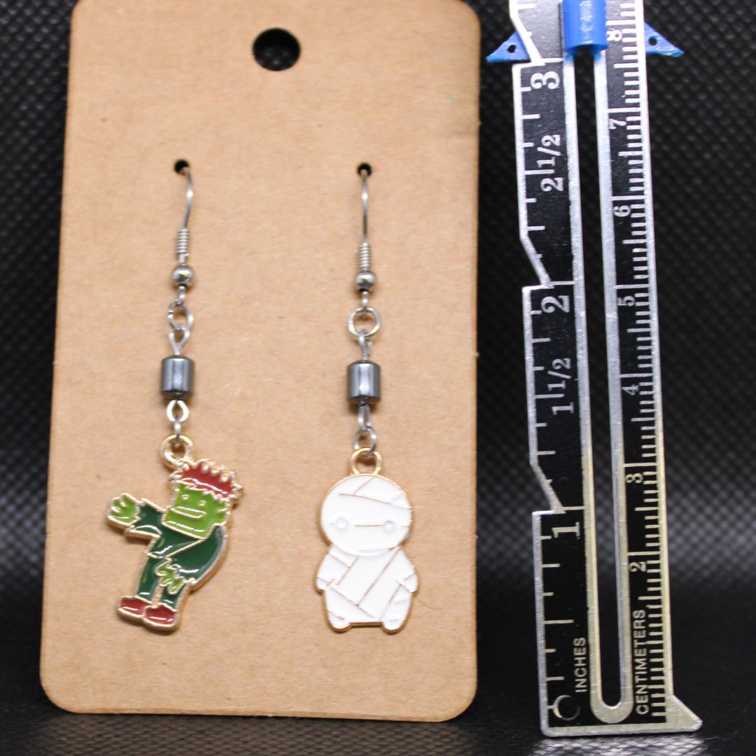 Designs by Raven Halloween Character Earrings