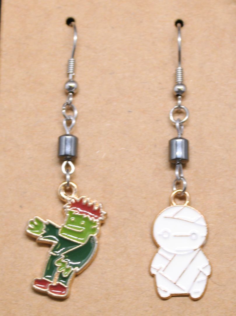 Designs by Raven Halloween Character Earrings