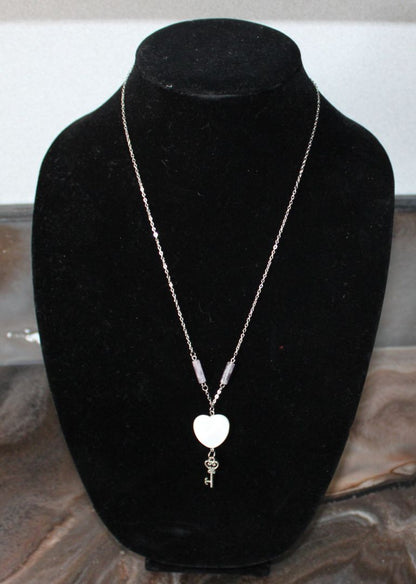 Designs by Raven Heart and Key Necklace