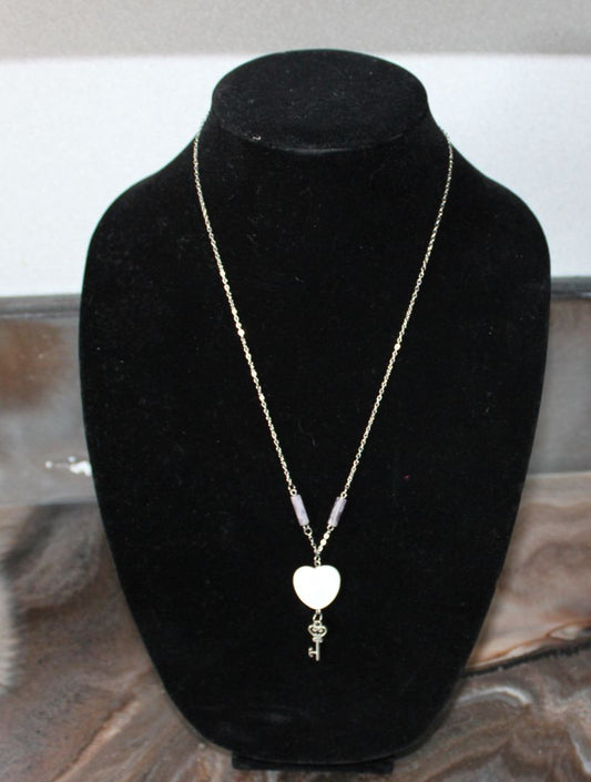 Designs by Raven Heart and Key Necklace
