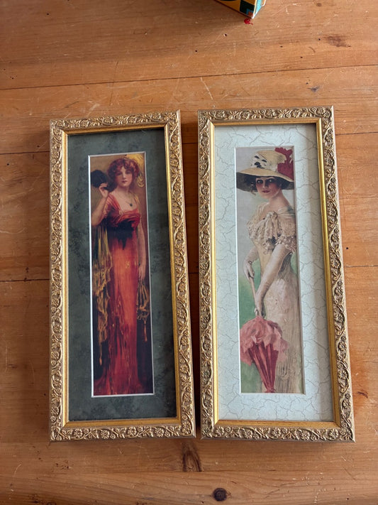 1920s lady print