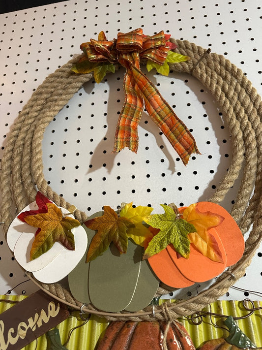 Fall Rope Wreath