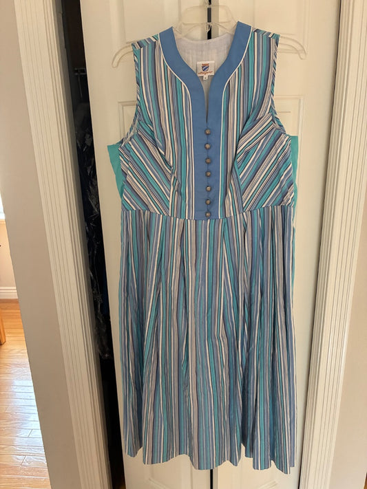 Blue striped dirndl size L/XL