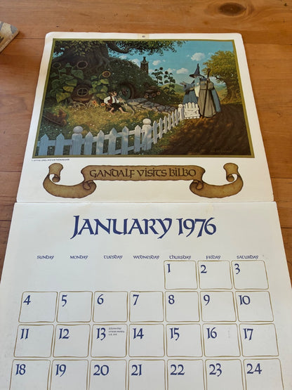 1976 Tolkien calendar by Brothers Hildebrandt