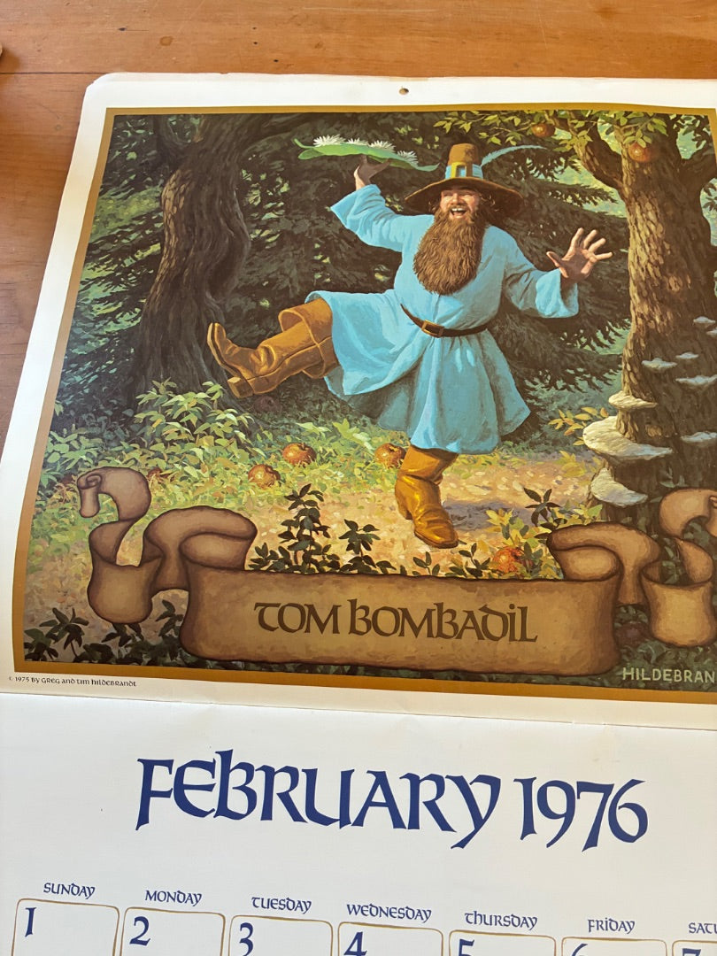 1976 Tolkien calendar by Brothers Hildebrandt