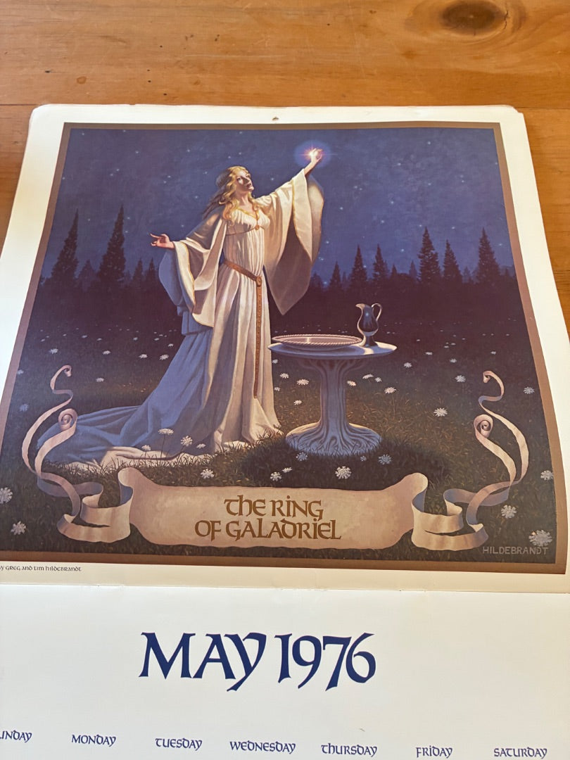 1976 Tolkien calendar by Brothers Hildebrandt
