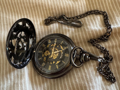 Carved Dragon pocket watch untested