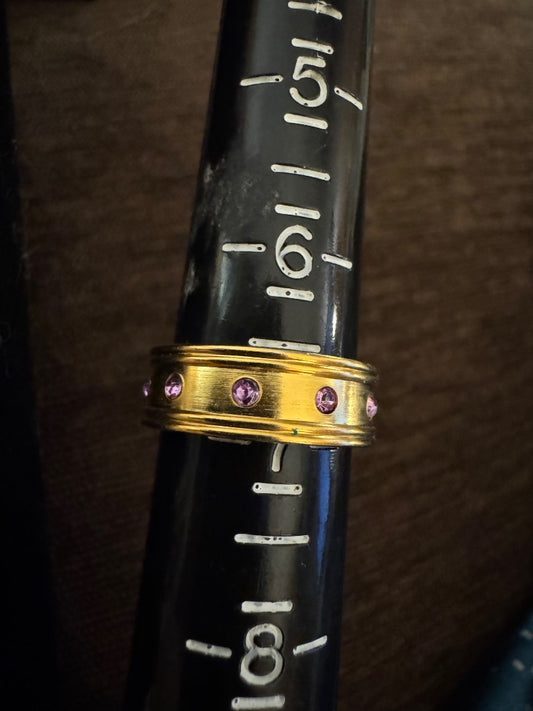 Band - GT w/red stones 7