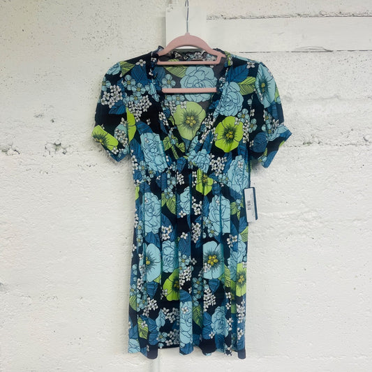 Y2K Floral Babydoll Tunic/Dress, M