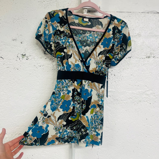 Y2K Babydoll Tie-Waist Blouse