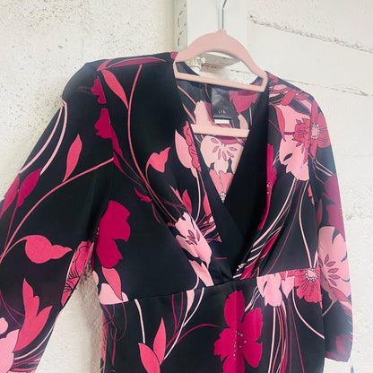 Y2K Floral V-Neck Blouse, M/L