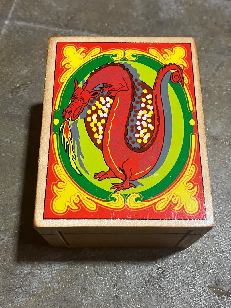 Red/Yellow Wood Box In A Box Wood Box, 5