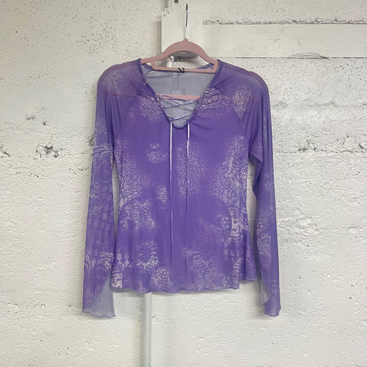 Y2K Paisley Fairy Top