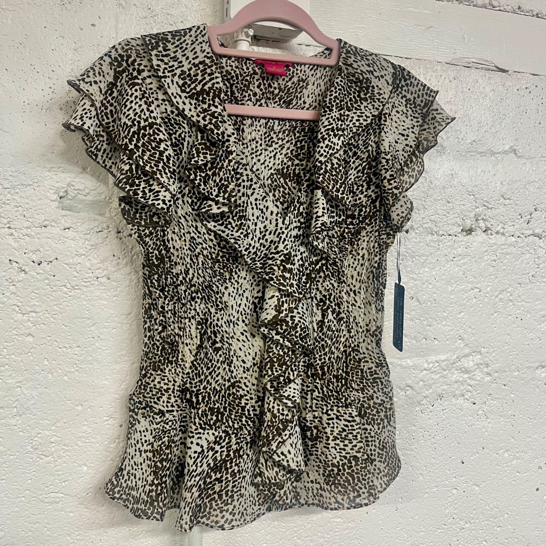 Y2K Ruffle Blouse, S/M