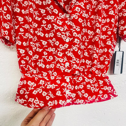 Rose Motif Blouse, S