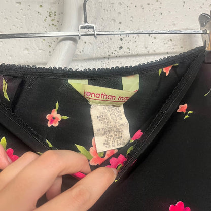 Y2K Floral Midi Skirt, M