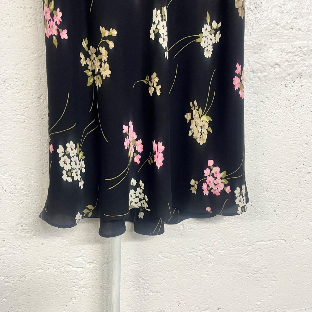 90s/00s Silk Shell Skirt, 6/S