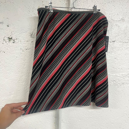 Y2K Express Striped Skirt, M