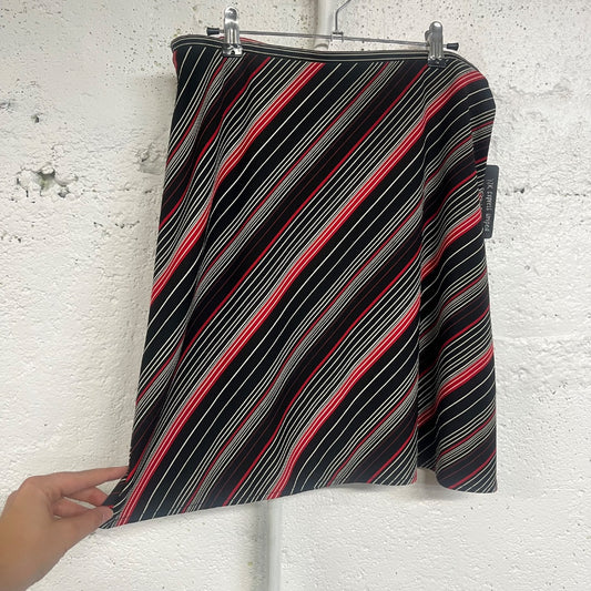Y2K Express Striped Skirt, M