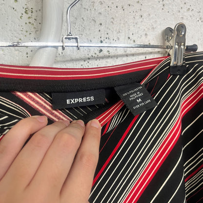 Y2K Express Striped Skirt, M
