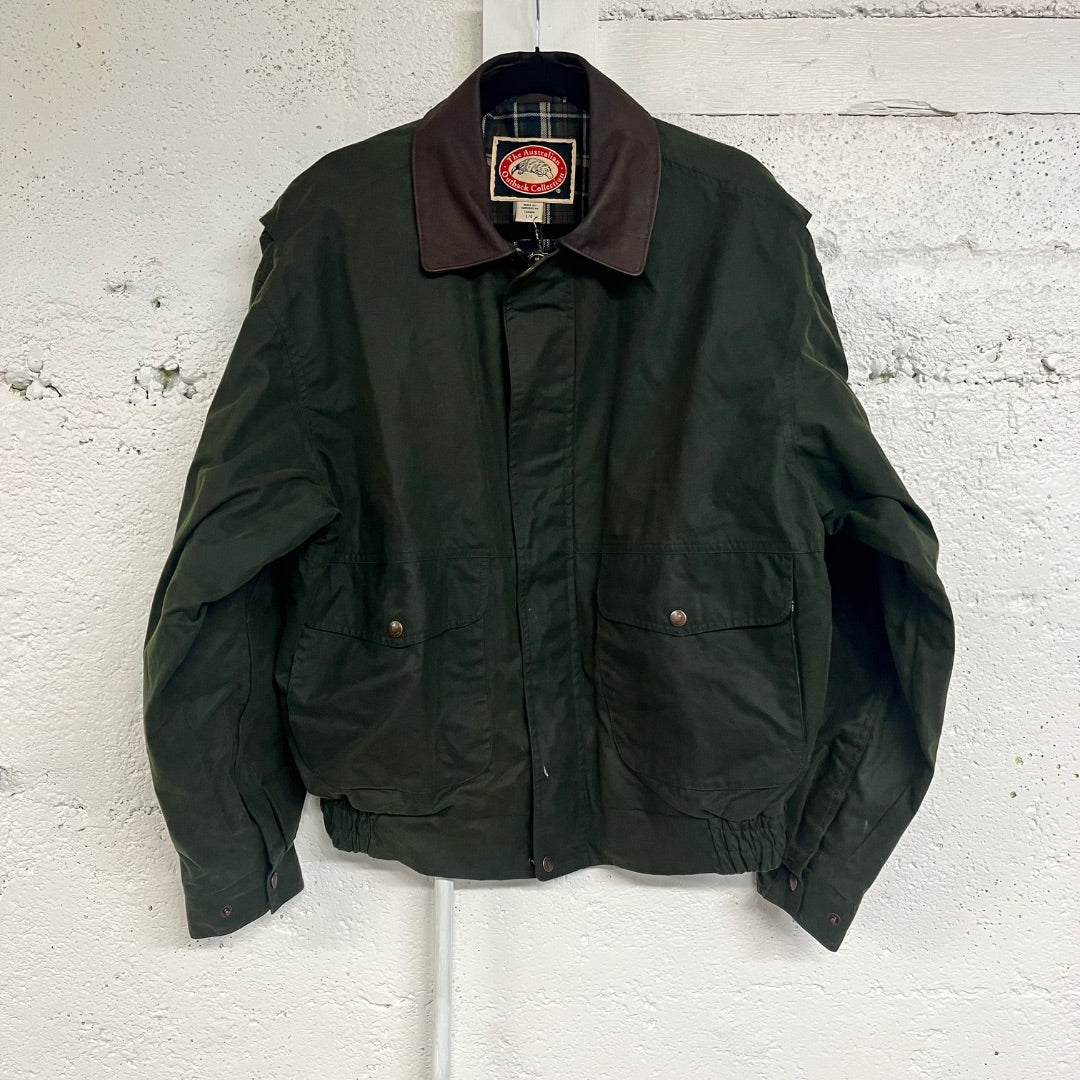 Men's 90s Cotton Oilskin Jacket, L/XL