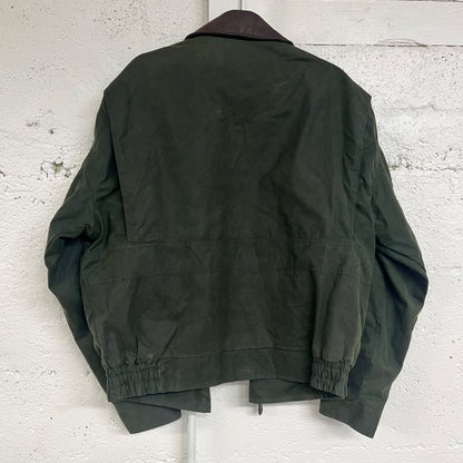 Men's 90s Cotton Oilskin Jacket, L/XL