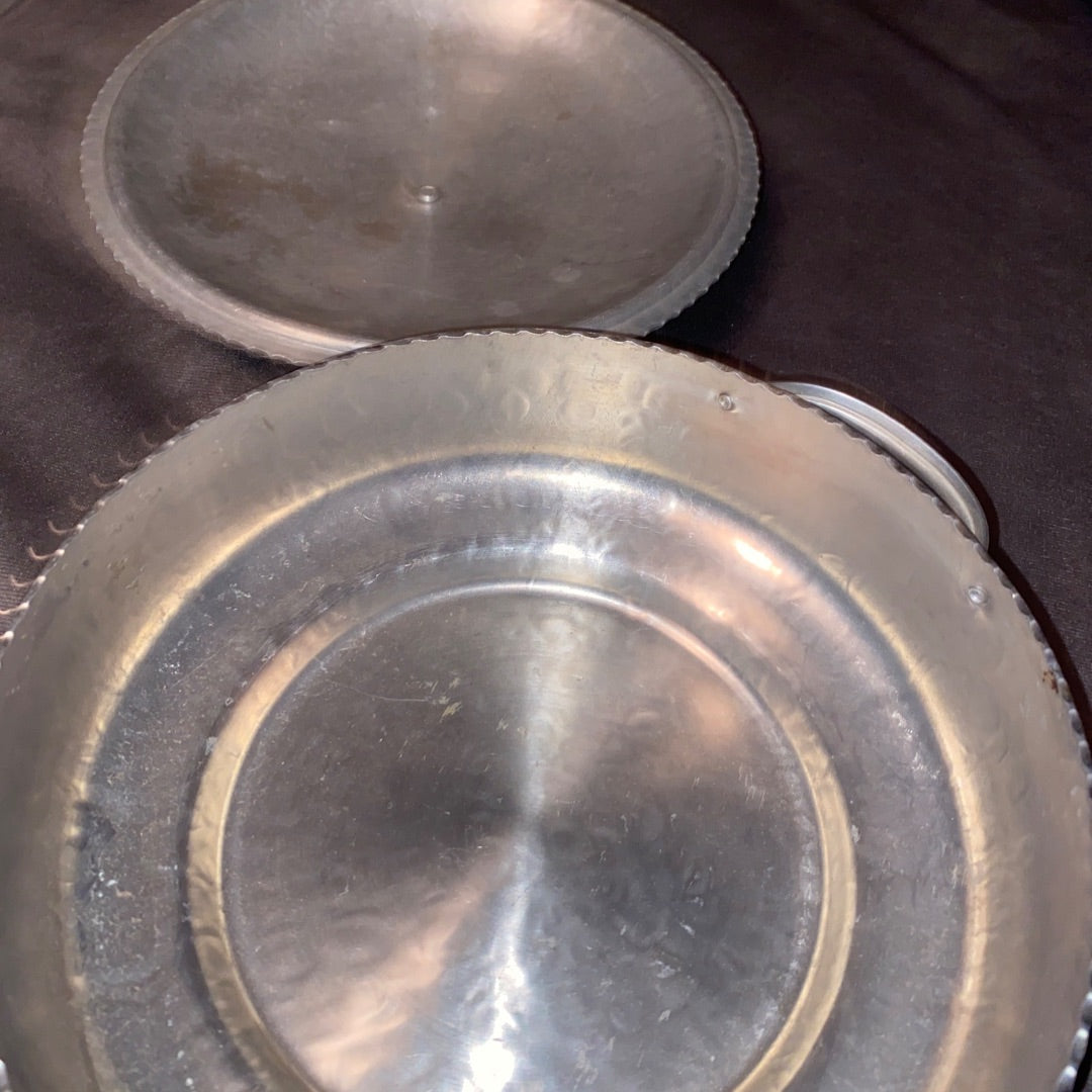 Silver Everlast Hammered Server Aluminum, 8”