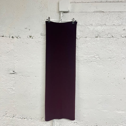 Sympli Purple/Brown Sleek Maxi Skirt, 14/XL