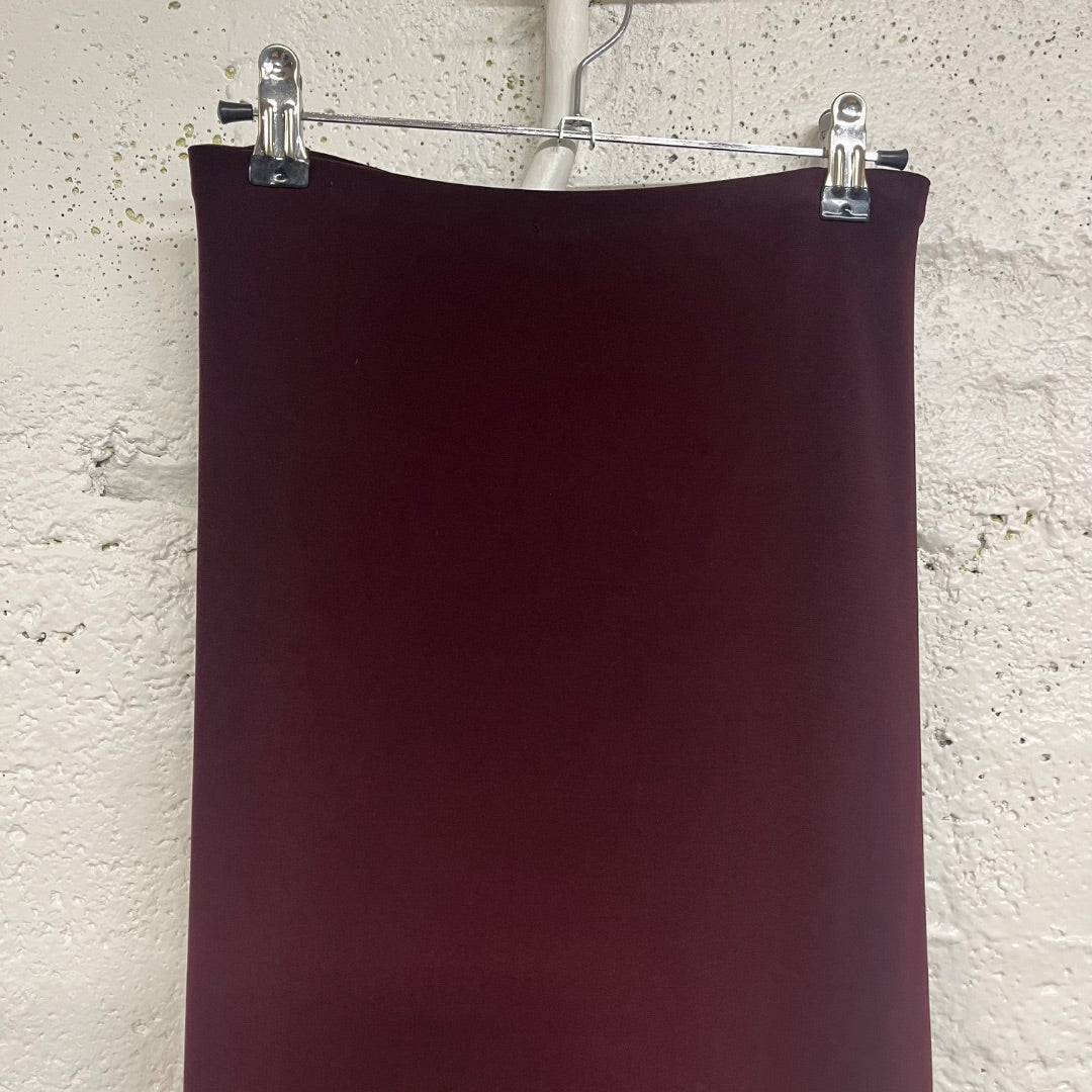 Sympli Purple/Brown Sleek Maxi Skirt, 14/XL